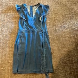 white house black market jean dress, size 10, great condition